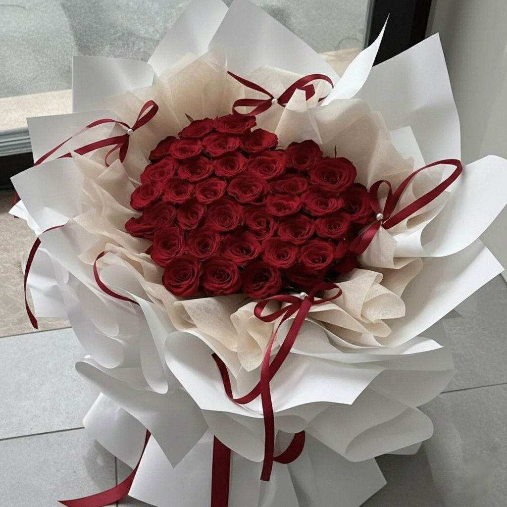 Luna's Bouquet – 33 Red Roses